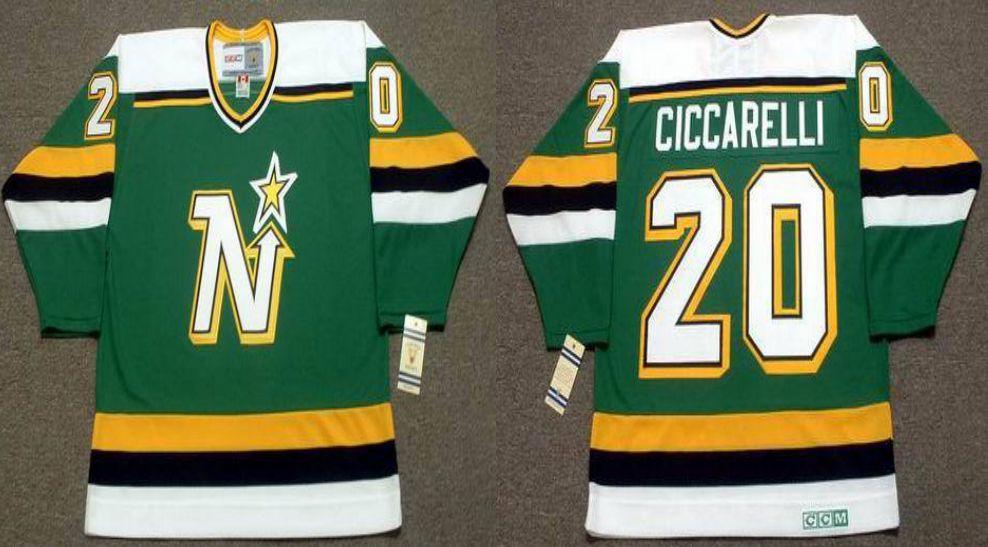 2019 Men Dallas Stars #20 Ciccarelli Green CCM NHL jerseys->dallas stars->NHL Jersey